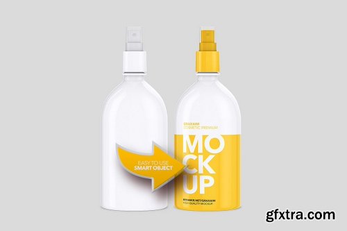 CreativeMarket Cosmetic Pump Spray Bottle 500ml 1131264