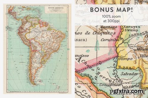 CreativeMarket *NEW* 20% OFF Antique Maps 18x24in 1104458