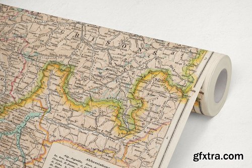 CreativeMarket *NEW* 20% OFF Antique Maps 18x24in 1104458