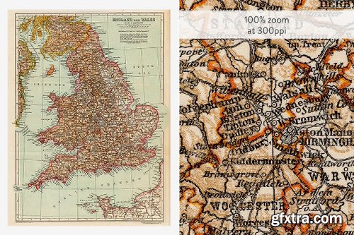 CreativeMarket *NEW* 20% OFF Antique Maps 18x24in 1104458