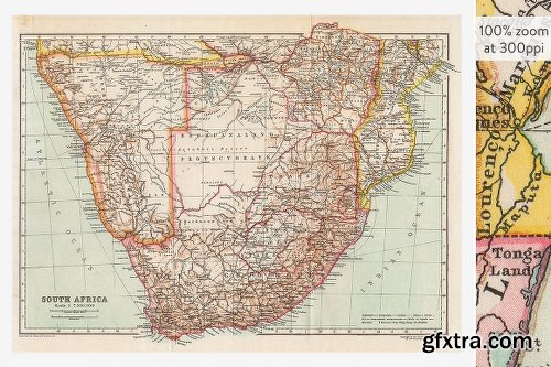 CreativeMarket *NEW* 20% OFF Antique Maps 18x24in 1104458