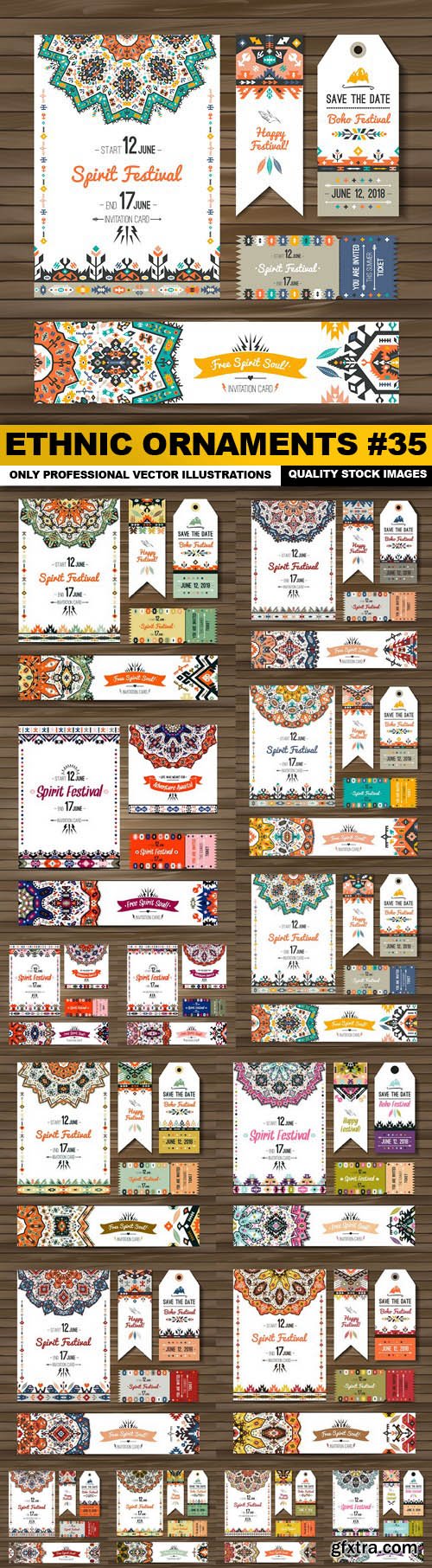 Ethnic Ornaments #35 - 15 Vector