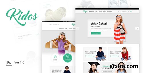 ThemeForest - Kidos - Kids Clothing eCommerce PSD Template 18705291