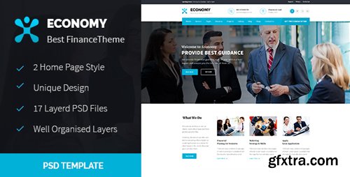 ThemeForest - Economy - Finance & Business PSD Template 15591261