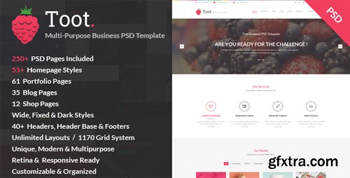 ThemeForest - Toot – Multi-purpose Business PSD Template 9469655