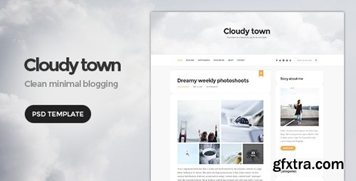 ThemeForest - Cloudy Town - Clean Minimal Blog Template 14178260