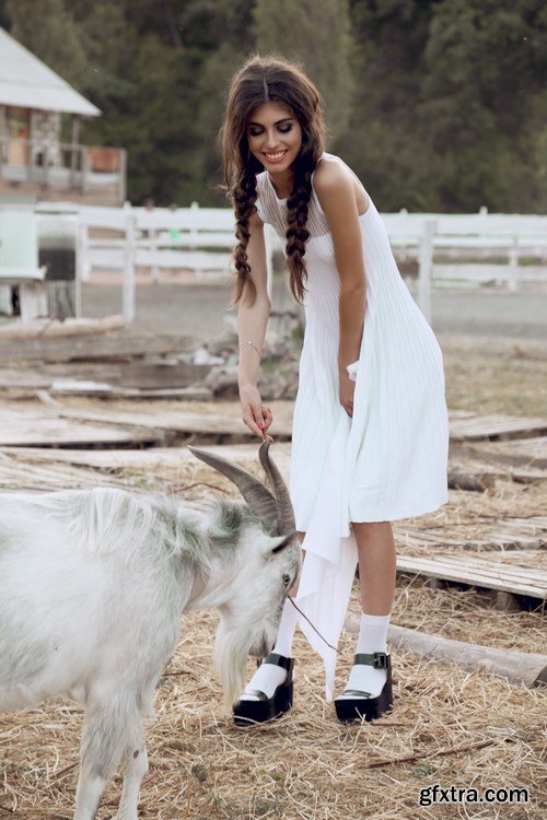 Beautiful Girl in the Village - 35xUHQ JPEG Professional Stock Images