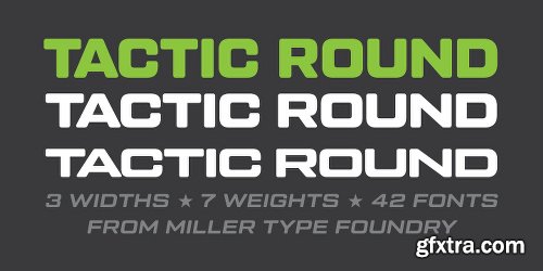 Tactic Round Font Family - 42 Fonts