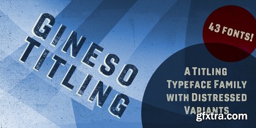 Gineso Titling Font Family - 43 Fonts