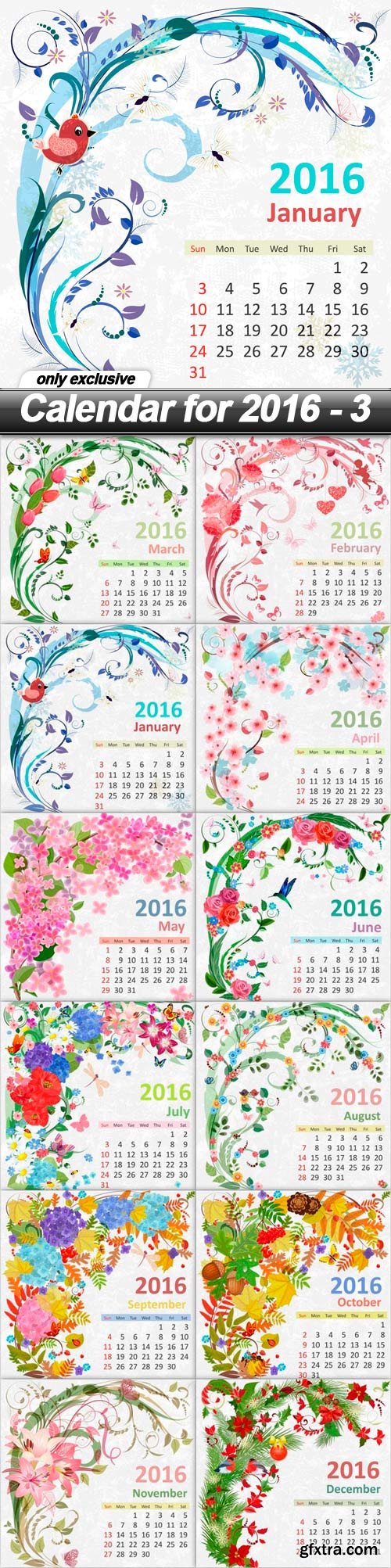Calendar for 2016 - 3 - 12 EPS