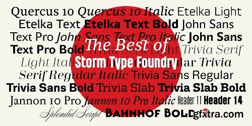 The Best of Stormtype Font Bundle - 22 Fonts