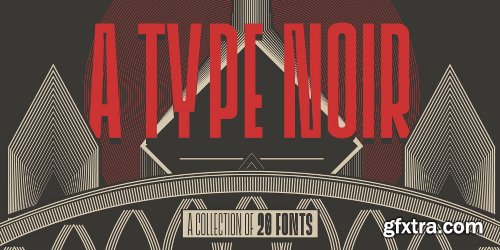 A Type Noir Collection Font Bundle - 20 Fonts