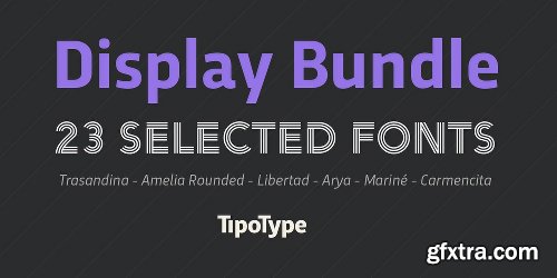 TipoType’s Display Font Collection Font Bundle - 23 Fonts