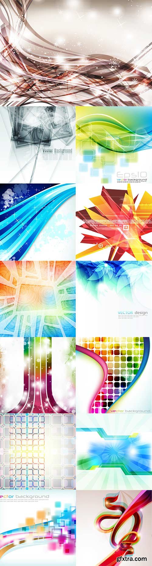 Bright colorful abstract backgrounds vector - 63