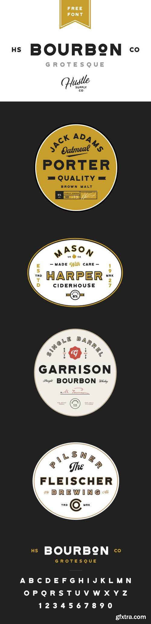 Bourbon Grotesque Font