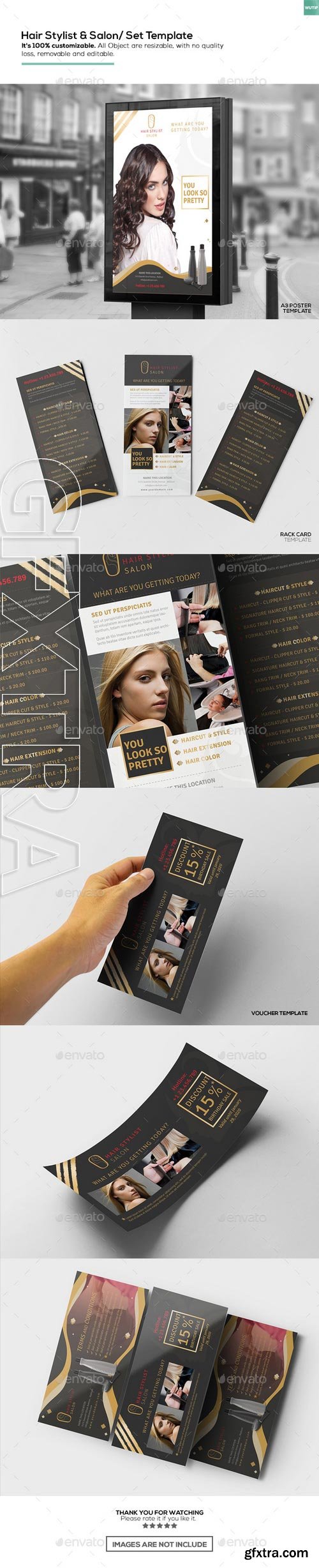 GraphicRiver - Hair Stylist & Salon/ Set Template 16162552