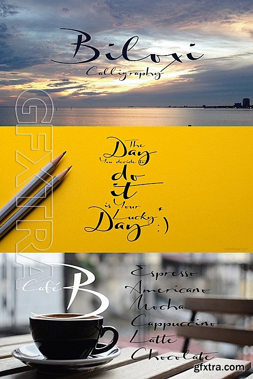 Biloxi Calligraphy - 1 font: $15.00