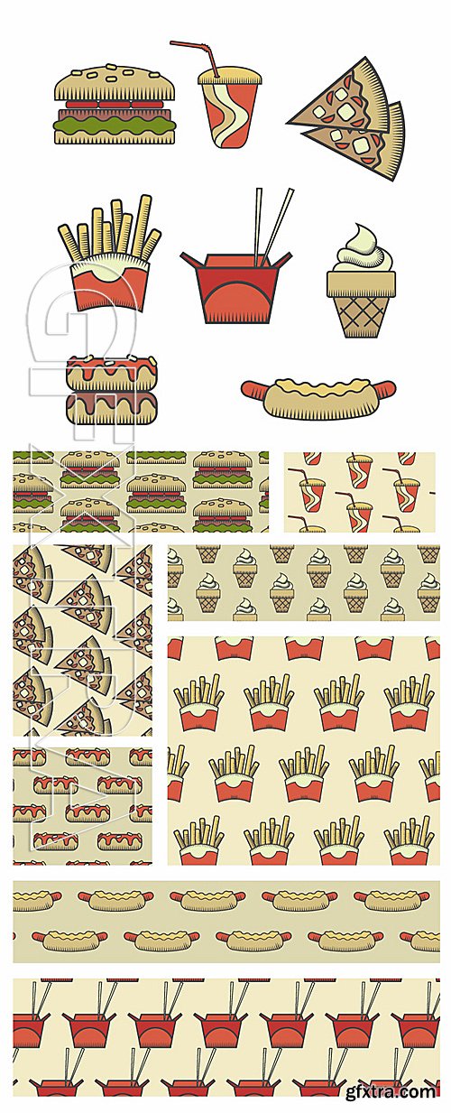 Fast Food Vector Set 1