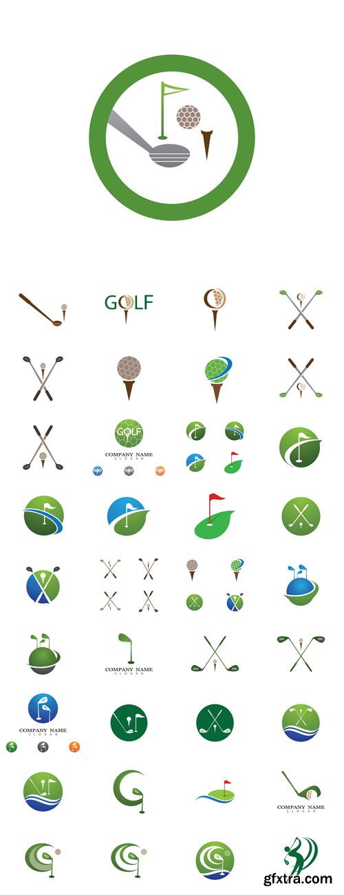 Vector Set - Golf Logo Templates