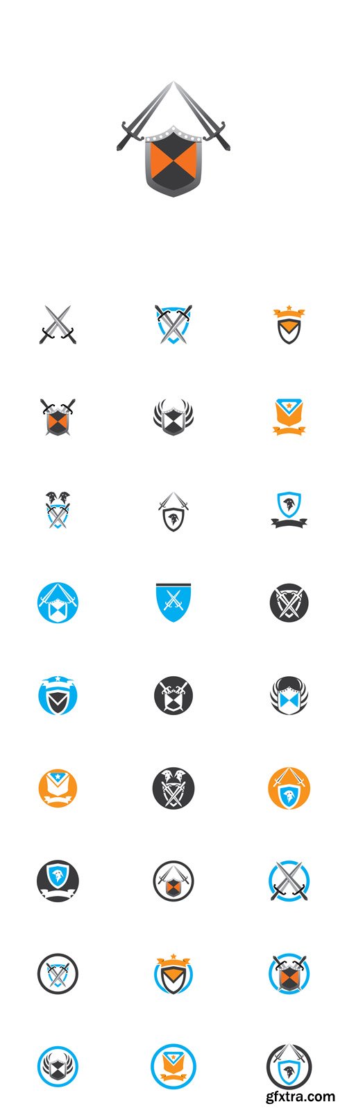 Vector Set - Shield Logos