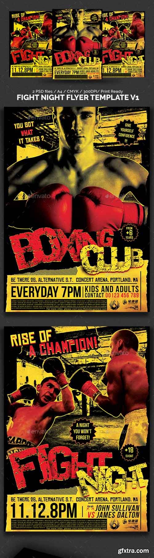 GR - Fight Night Flyer Template V1 11038651