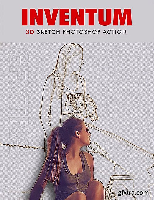 GraphicRiver - Inventum - 3D Sketch Photoshop Action 19201944