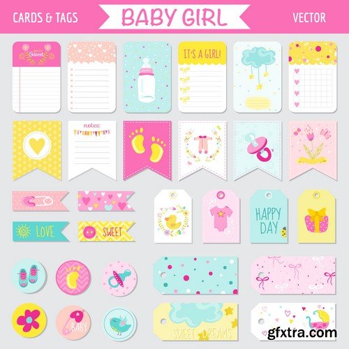 Baby shower set - 7 EPS