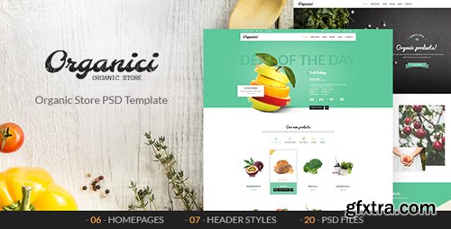 ThemeForest - Organici - Organic Store PSD Template 13558051