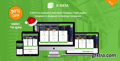 ThemeForest - X-DATA v1.0 - WHMCS & HTML Web Hosting Template - 19055434