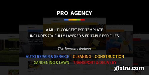 ThemeForest - Pro Agency- Multipurpose PSD Template 11650609