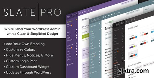 CodeCanyon - Slate Pro v1.1.3 - WordPress White Label Admin Theme - 9722528