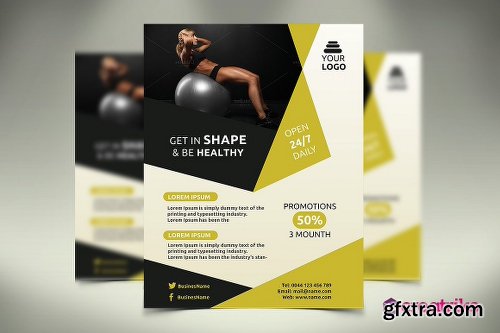 CreativeMarket Gym Flyer 1128930