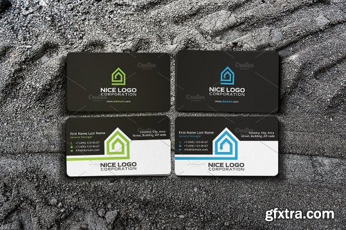 CreativeMarket home inside the house business card 1128921