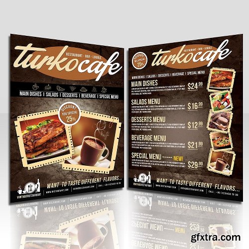 CreativeMarket Cafe & Restaurant Flyer 1130246