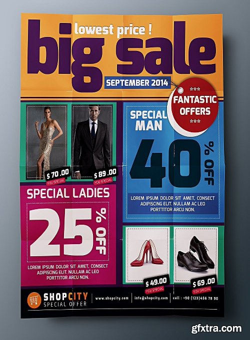 CreativeMarket Big Sale Flyer 1129907