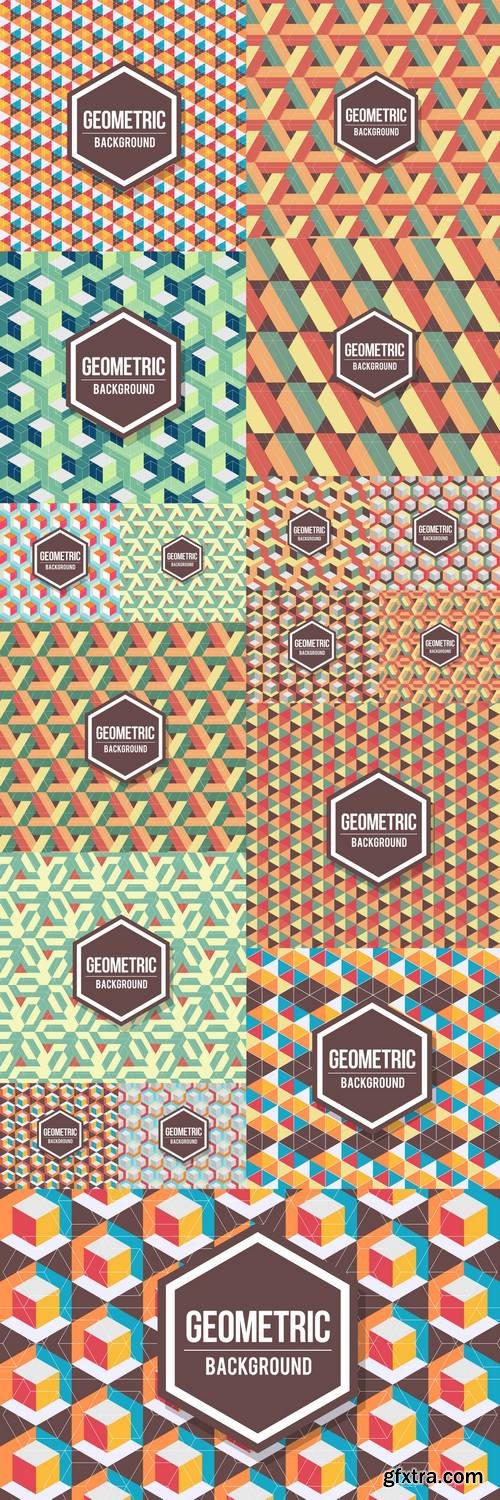 Abstract Geometric Background - Retro Pattern