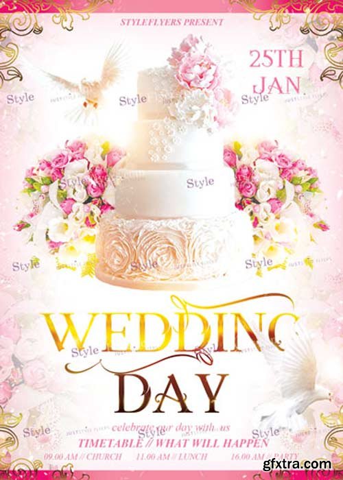 Wedding Day V11 PSD Flyer Template