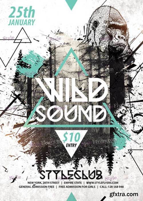 Wild Sound V9 PSD Flyer Template