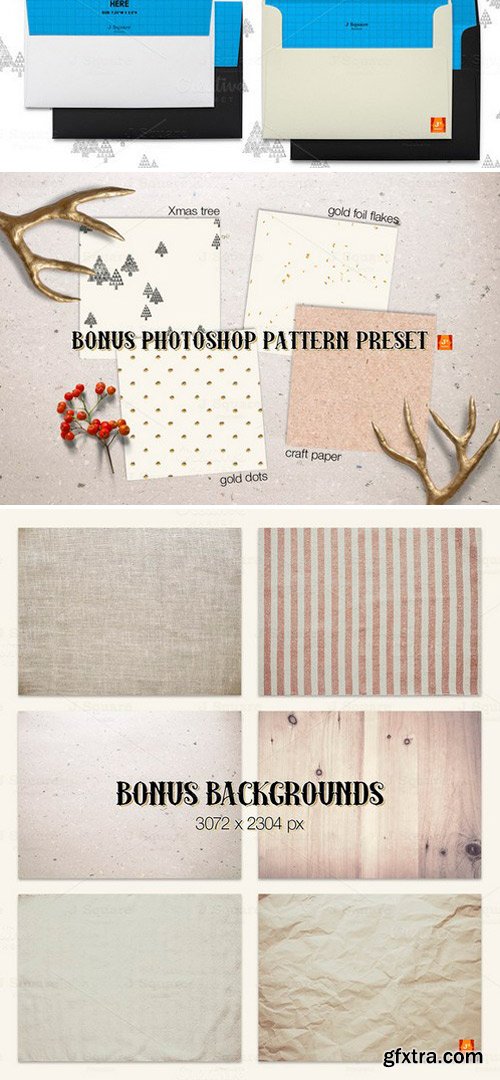 CM - Holiday Props & 5X7 Card Set Mockups 358760