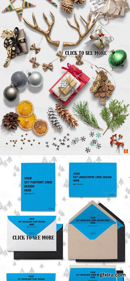 CM - Holiday Props & 5X7 Card Set Mockups 358760