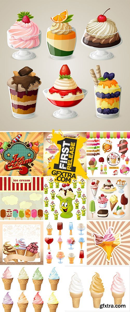 Stock Ice cream vectors