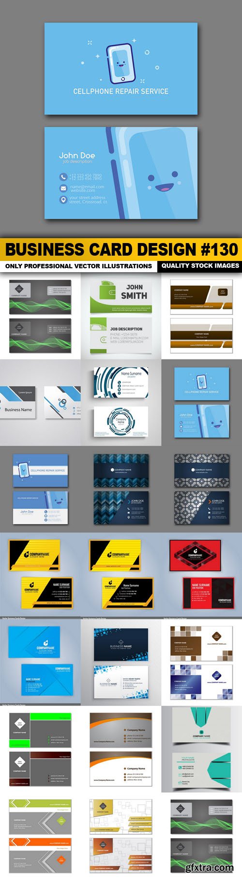 Business Card Design #130 - 20 Vector