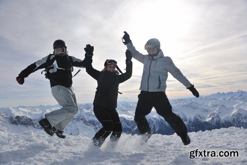 Collection of winter holiday holidays snow forest ski snowboard 25 HQ Jpeg