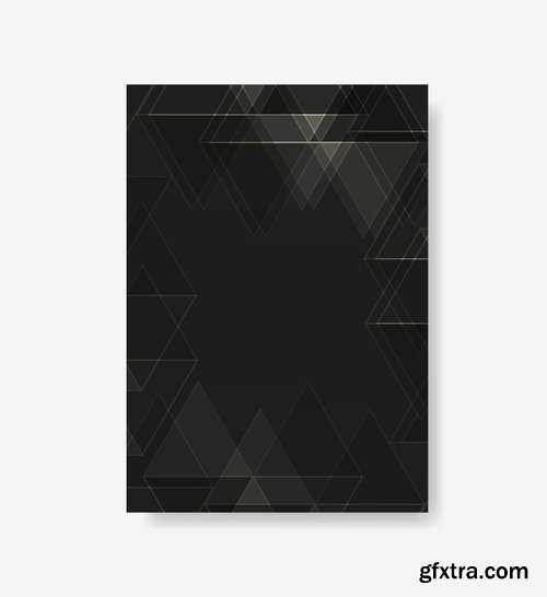 Collection book cover journal notebook flyer card business card banner vector image 45-25 EPS