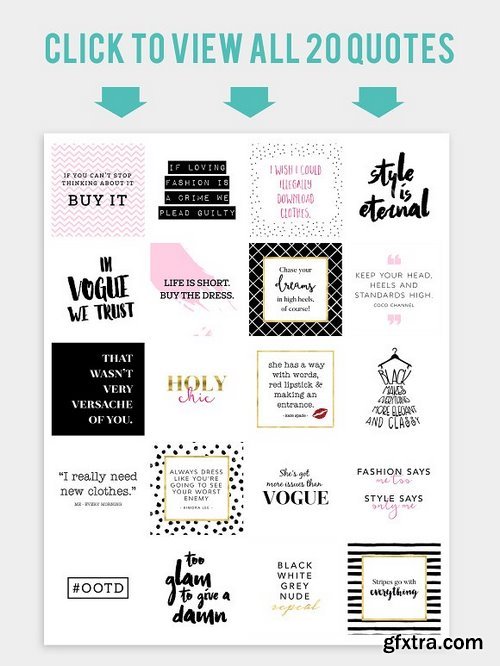 CM - Ultimate Fashionista's Quotes Bundle 966476