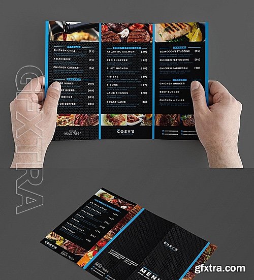 CM - Trifold Restaurant Menu Template 944246