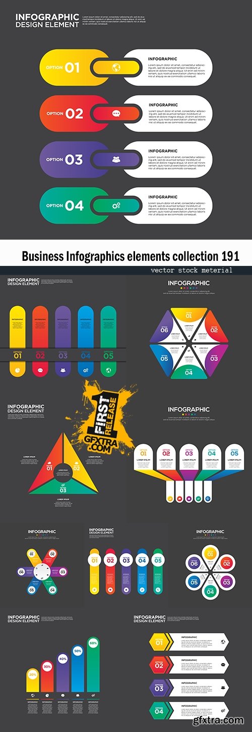 Business Infographics elements collection 191