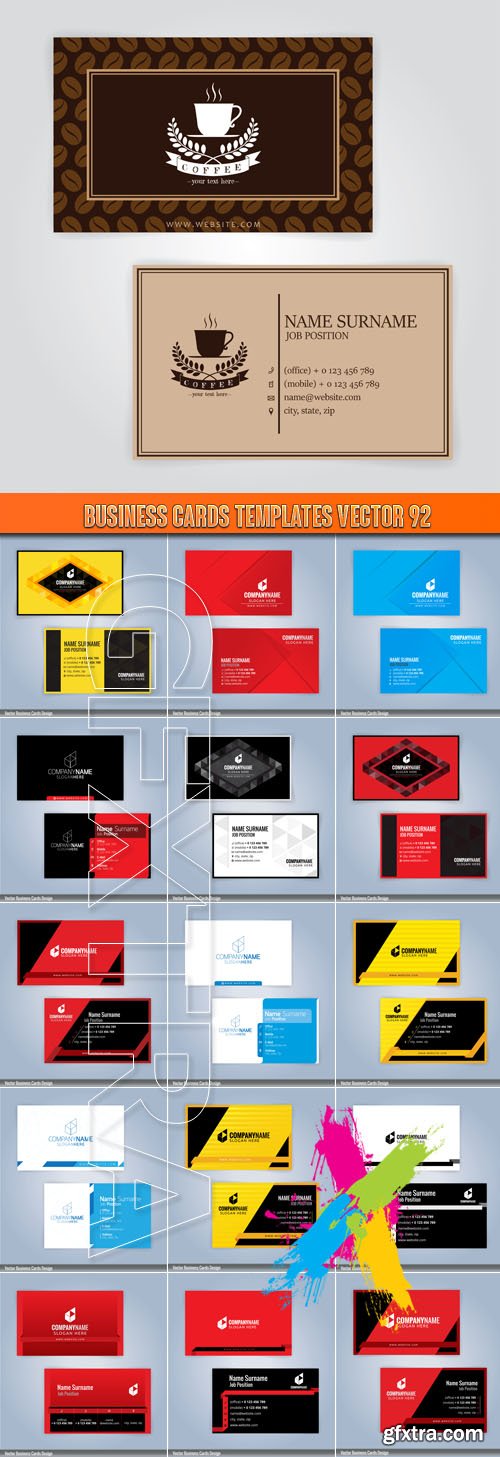 Business Cards Templates vector 92