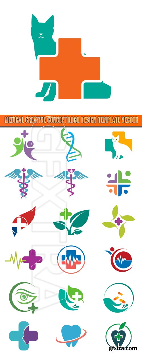 Medical Creative Concept Logo Design Template vector