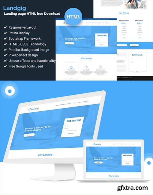 Landgig – HTML Landing Page Template